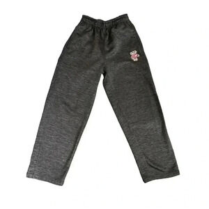 Colosseum Wisconsin Badgers NCAA Youth Medium Gray Stretch Waist Sweatpants